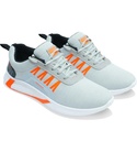 Walk-Wise Exclusive Range of Stylish Comfortable Sports Sneakers Running Shoes Running Shoes For Men (Grey, 9)