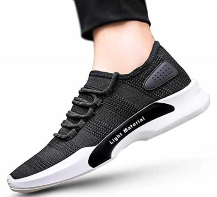 Walk-Wise |Lightweight|Comfort|  Summer Trendy Walking|Outdoor Daily  Use Running Shoes For Men (Black, 10)