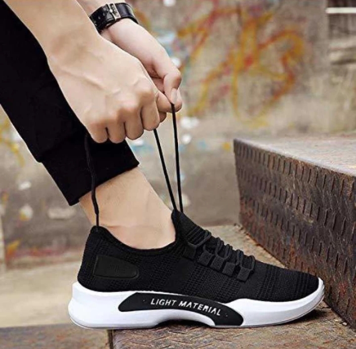 Walk-Wise |Lightweight|Comfort|  Summer Trendy Walking|Outdoor Daily  Use Running Shoes For Men (Black, 10)