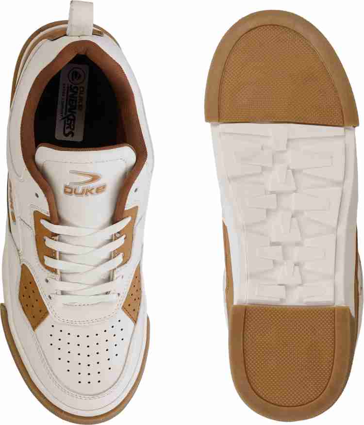 DUKE Casuals For Men (White, 8)