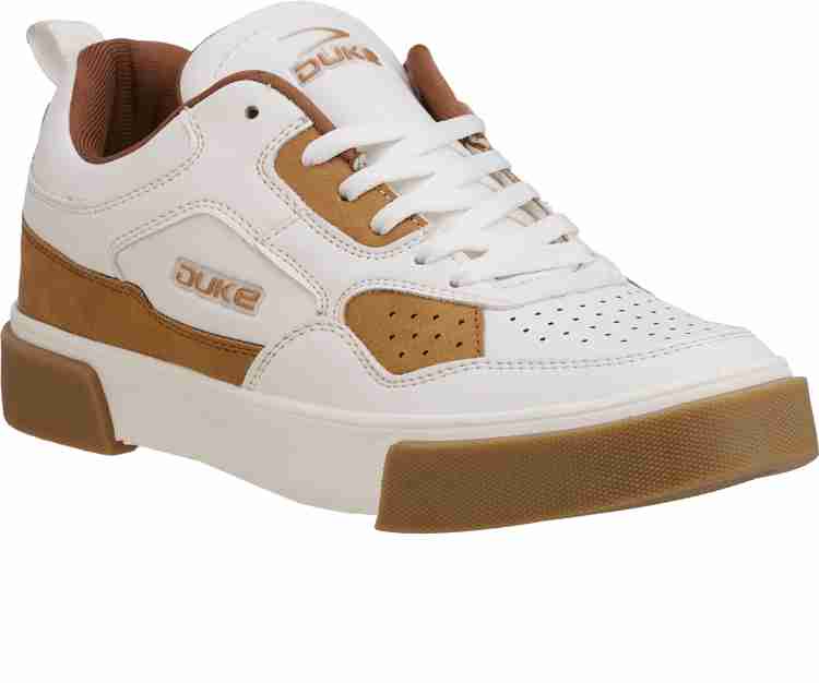 DUKE Casuals For Men (White, 8)