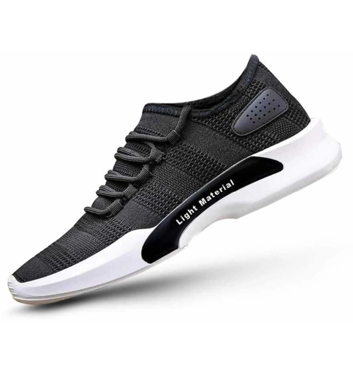 Walk-Wise |Lightweight|Comfort|  Summer Trendy Walking|Outdoor Daily  Use Running Shoes For Men (Black, 10)